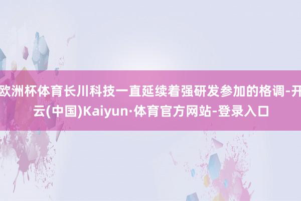 欧洲杯体育长川科技一直延续着强研发参加的格调-开云(中国)Kaiyun·体育官方网站-登录入口