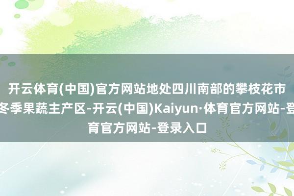 开云体育(中国)官方网站　　地处四川南部的攀枝花市是我国冬季果蔬主产区-开云(中国)Kaiyun·体育官方网站-登录入口