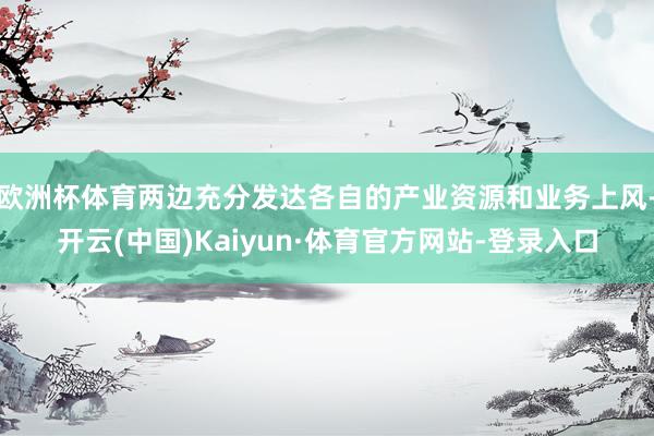 欧洲杯体育两边充分发达各自的产业资源和业务上风-开云(中国)Kaiyun·体育官方网站-登录入口