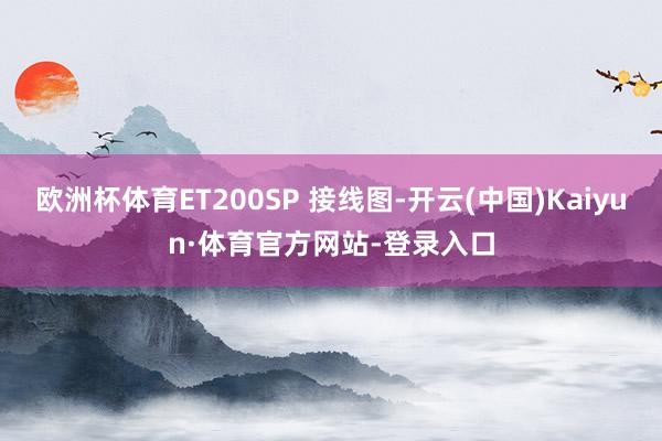 欧洲杯体育ET200SP 接线图-开云(中国)Kaiyun·体育官方网站-登录入口