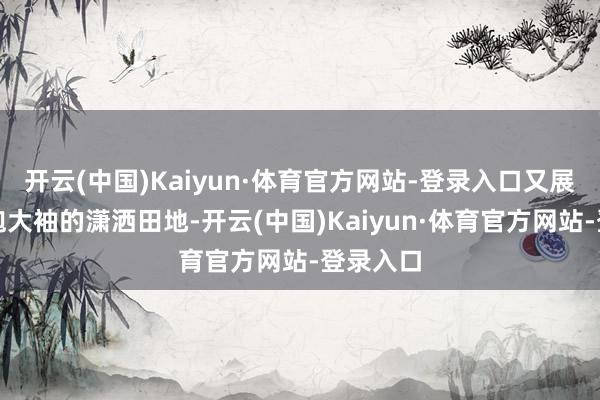 开云(中国)Kaiyun·体育官方网站-登录入口又展现了宽袍大袖的潇洒田地-开云(中国)Kaiyun·体育官方网站-登录入口
